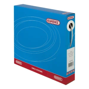 Schakel buitenkabel Elvedes met voering 30 meter / ø5,0mm gevlochten - zilver (30 meter in doos)