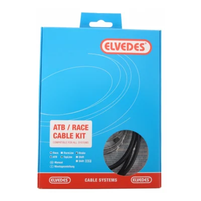 Rem kabelkit Elvedes ATB / Race compleet - zwart (in doosje)