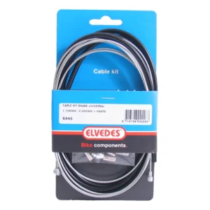 Universele remkabelkit Elvedes 1700mm / 2250mm verzinkt - zwart (op kaart)