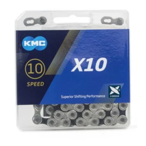 Ketting 10 speed KMC X10 1/2" x 11/128" - zilver/zwart