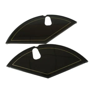 Jasbeschermers 28" Hesling Nostalgia Lakdoek - Slotgat - Zwart