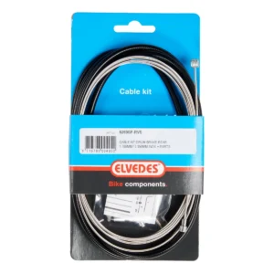 Trommelrem kabelkit Elvedes 1700mm / 2350mm RVS - zwart (op kaart)