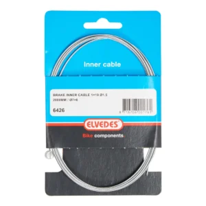 Rem binnenkabel Elvedes 2 000 mm 1×19 draads verzinkt ø1,5mm met T-nippel ø7 × 6mm