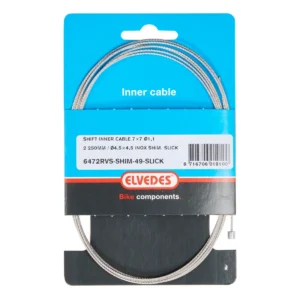 Schakel binnenkabel Elvedes 2250 mm 7 ×7 draads RVS ø1,1mm met N-nippel ø4.5 × 4.5mm