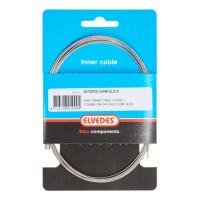 Schakel binnenkabel Elvedes 2250 mm 7×7 draads RVS Slick ø1,1mm met N-nippel ø4×4 mm (doos à 50 stuks)