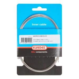 Schakel binnenkabel Elvedes 2250mm 1×19 draads RVS Slick ø1,1mm met N-nippel ø4,5 × 4,5