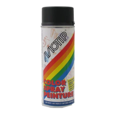 Spuitbus Motip 400ml - mat zwart