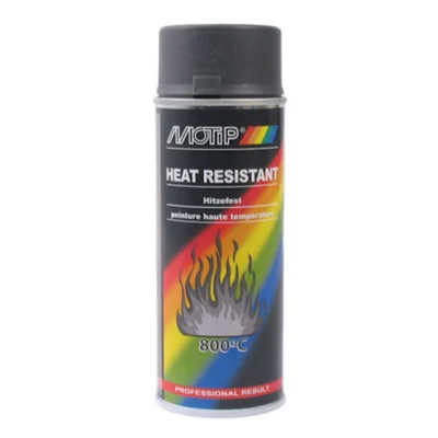 Spuitbus Motip 400ml hittebestendig zwart