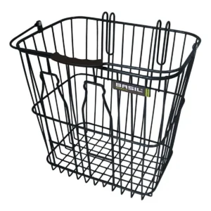 Fietsmand Basil Memories Bottle 35 x 29 x 34 cm - zwart