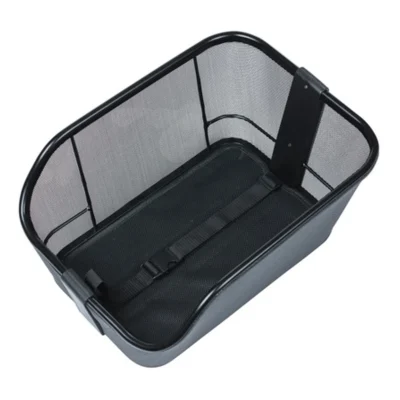 Fietsmand Basil Cento Tech Fiber WSL met bagagedragerbevestiging 21 liter 46 x 34 x 25 cm - solid zwart