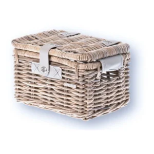 Rotan fietsmand Basil Denton Small 35 x 24 x 20 cm - nature grey
