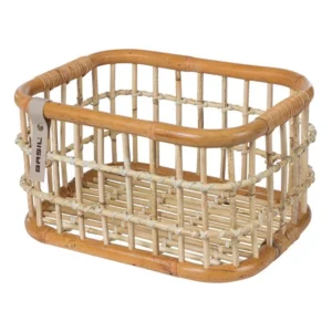Rotan fietsmand Basil Green Life Medium 18 liter 39 x 29 x 22 cm - natural bruin