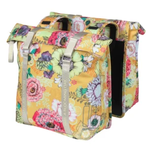 Dubbele fietstas Basil Bloom Field 35 liter 30 x 15 x 33 cm - honey yellow