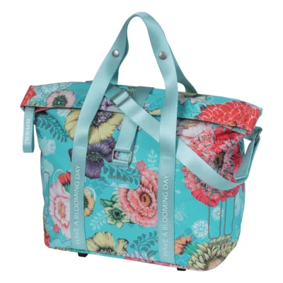 Fietstas Basil Bloom Field KF-hook MIK 11 liter 29 x 15 x 28 cm - sky blue