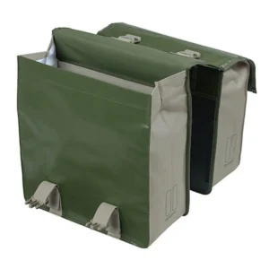 Dubbele fietstas Basil Urban Load 48-53 liter 40 x 17 x 46 cm - moss green/sand