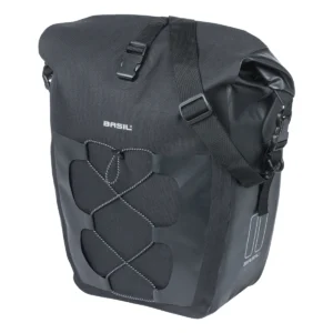 Fietstas Basil Navigator Waterproof 25-31 liter 32 x 15 x 37 cm - zwart