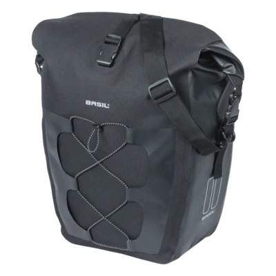 Fietstas Basil Navigator Waterproof 25-31 liter 32 x 15 x 37 cm - zwart