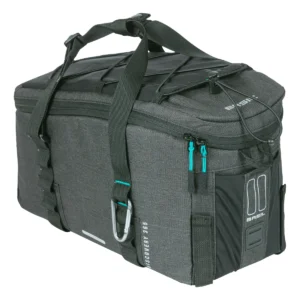 Bagagedragertas Basil Discovery 365D 9 liter 36 x 16 x 20 cm - zwart melee