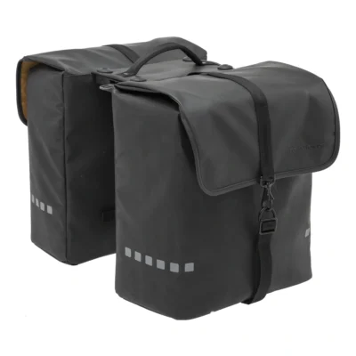 Dubbele fietstas New Looxs Odense Double RT 39 liter 34 x 16 x 38 cm - zwart