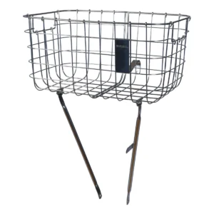 Fietsmand Basil Robin 27 liter 47 x 31 x 25 cm - zilver