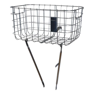 Fietsmand Basil Robin 27 liter 47 x 31 x 25 cm - zilver