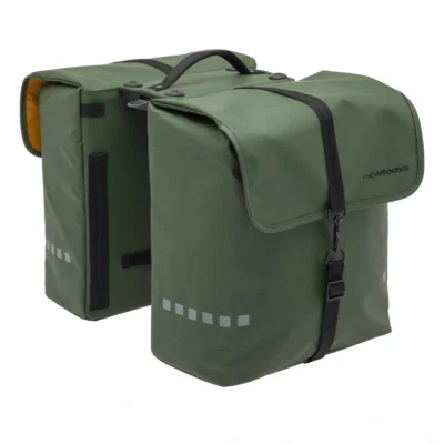 Dubbele fietstas New Looxs Odense Double RT 39 liter 34 x 16 x 38 cm - groen