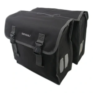Dubbele fietstas Basil Mara XL 35 liter 35 x 15 x 32 cm - zwart