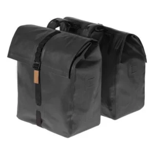 Dubbele fietstas Basil Urban Dry 50 liter 36 x 17 x 42 cm - mat zwart