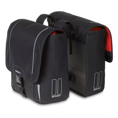 Dubbele fietstas Basil Sport Design 32 liter 35 x 15 x 43 cm - zwart