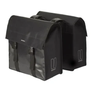 Dubbele fietstas Basil Urban Load 48 liter 41 x 18 x 46 cm - zwart reflective