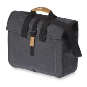 Enkele fietstas Basil Urban Dry Business Bag 20 liter 37 x 15 x 38 cm - donkergrijs
