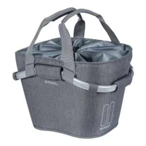 Fietsmand Basil 2day Carry All 15 liter 28 x 37 x 25 cm - grijs