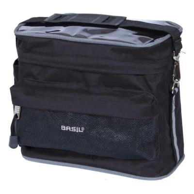 Stuurtas Basil Mali 8 liter 26 x 17 x 22 cm - zwart