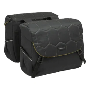 Dubbele fietstas New Looxs Mondi Joy Double 38 liter 37 x 16 x 32 cm (2x) - quilted black