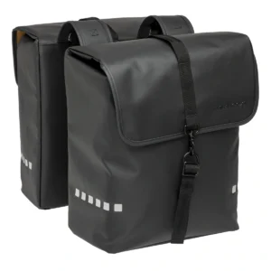 Dubbele fietstas New Looxs Odense 39 liter 34 x 16 x 38 cm - zwart
