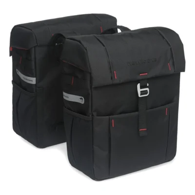 Dubbele fietstas New Looxs Vigo Double 37 liter 31 x 40 x 15 cm (2x) - zwart