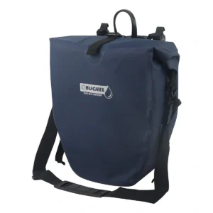 Enkele fietstas Büchel 100% waterdicht 25,4 liter - donkerblauw