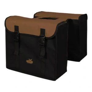 Dubbele fietstas Greenlands 34 liter 37 x 33 x 14cm (2x) - zwart / bruin