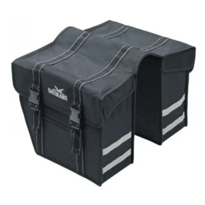 Dubbele fietstas Greenlands Black Line Double 40 liter 36 x 32 x 18 cm (2x) - zwart