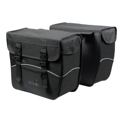 Dubbele fietstas Greenlands 34 liter 35 x 31 x 16 cm (2x) - zwart