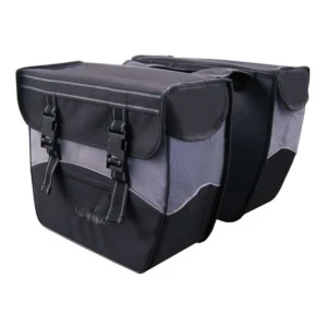 Dubbele fietstas Greenlands 34 liter 35 x 31 x 16 cm (2x) - zwart/wit