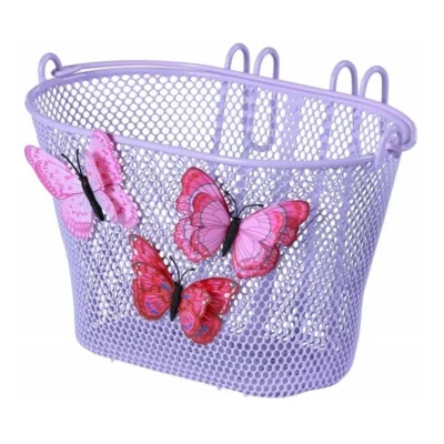 Kinderfietsmand Basil Jasmin Butterfly 28 x 20 x 19 cm - lila