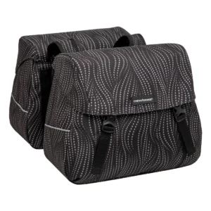 Dubbele fietstas New Looxs Joli Alma 37 liter - 38 x 18 x 30 cm (2x) - zwart