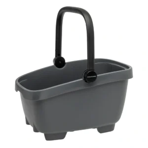 Gerecyclede (honden)fietsmand New Looxs Clipper Racktime - 28 liter 49 x 37 x 29 cm - anthraciet