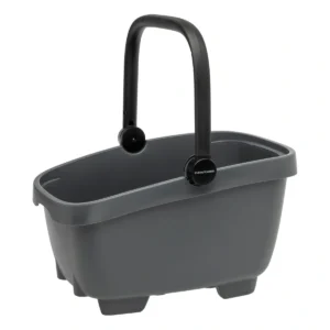 Gerecyclede (honden)fietsmand New Looxs Clipper Racktime 2.0 - anthraciet