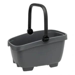 Gerecyclede (honden)fietsmand New Looxs Clipper MIK 28 liter - 49 x 37 x 29 cm - anthraciet