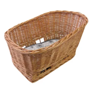 Rieten hondenfietsmand Basil Pasja middel 45cm met snelsluiting 45 x 37 x 31cm