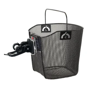 Afneembare fietsmand Mighty met stuurbevestiging - zwart