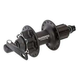 Achternaaf Shimano FH-M525 8/9/10 speed - 36 gaats 6 bouts remschijfbevestiging - zwart