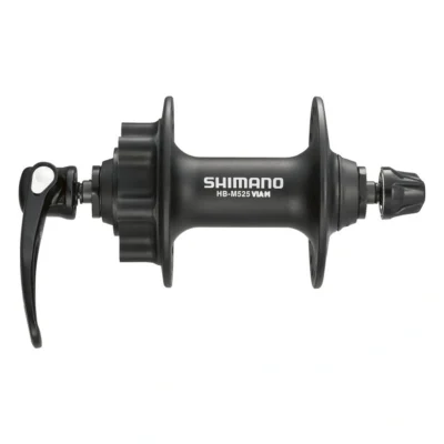 Voornaaf Shimano FH-M525 - 32 gaats - 6 bouts remschijfbevestiging - zwart